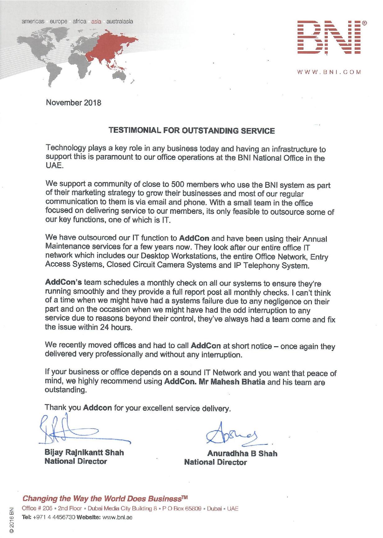 Bni success stories picture